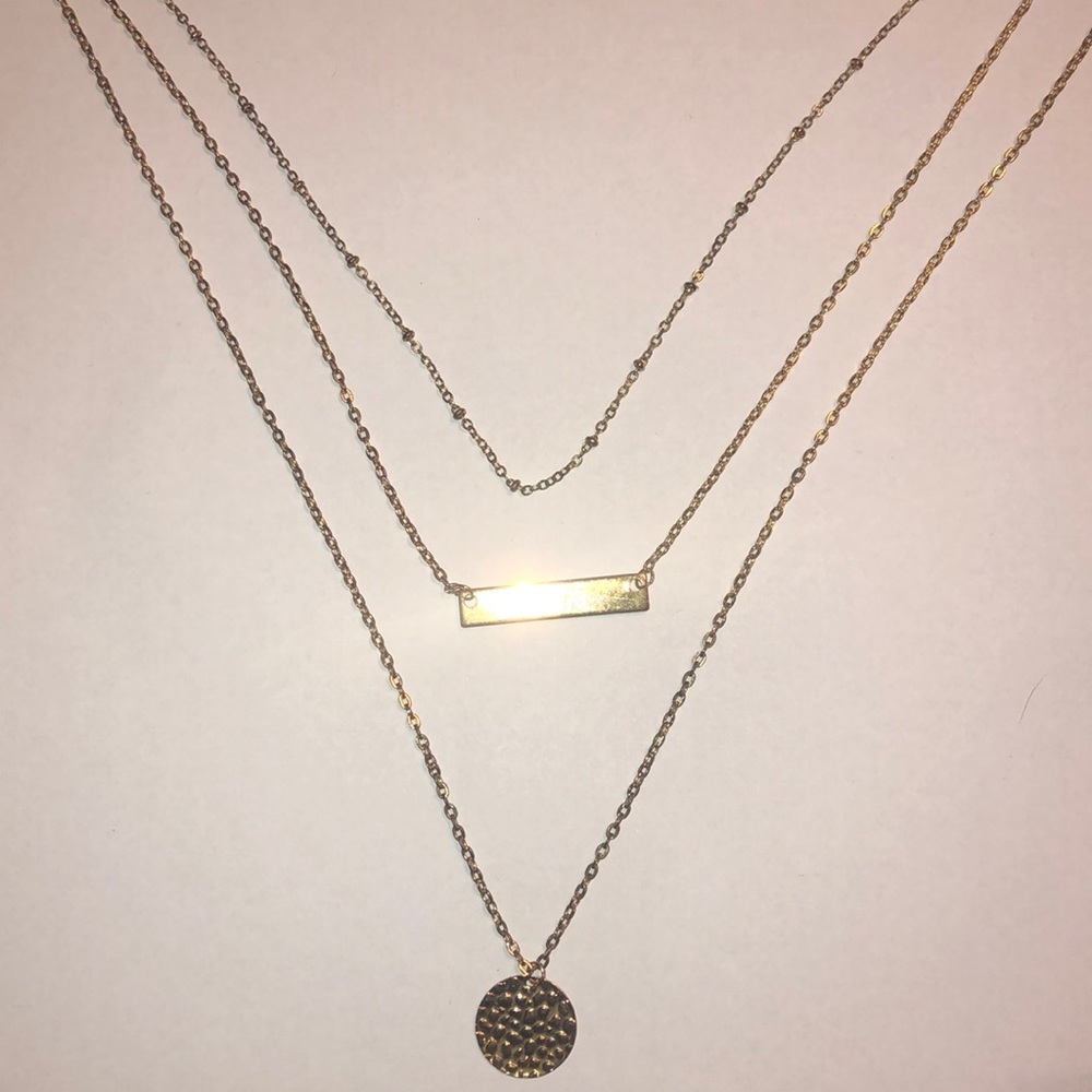 3 layer Gold Necklace